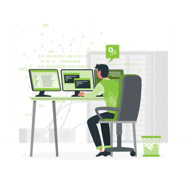 Magento developer solidny programista sklepów Magento Mężczyzna pracujący jako programista